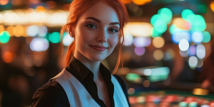 Meja roulette langsung cemara 123 dengan dealer profesional di studio HD